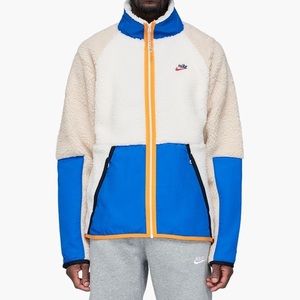 Nike Sportswear Sherpa Blue Orange 